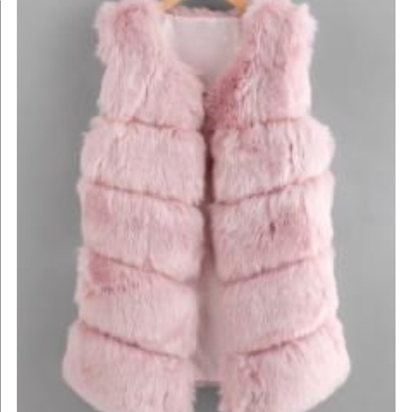 Jackets & Coats Pink Faux Fur Vest Poshmark